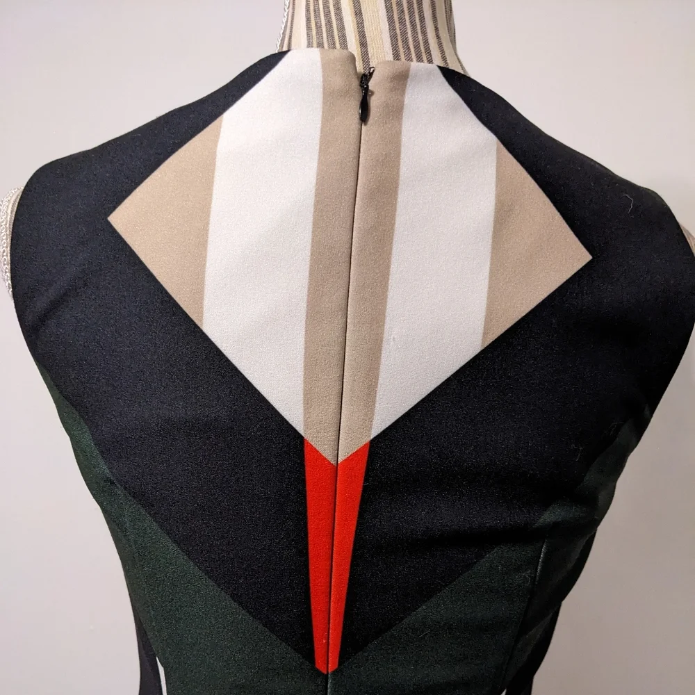 Calvin Klein dressy colorful slim dress - Picture 8 of 16